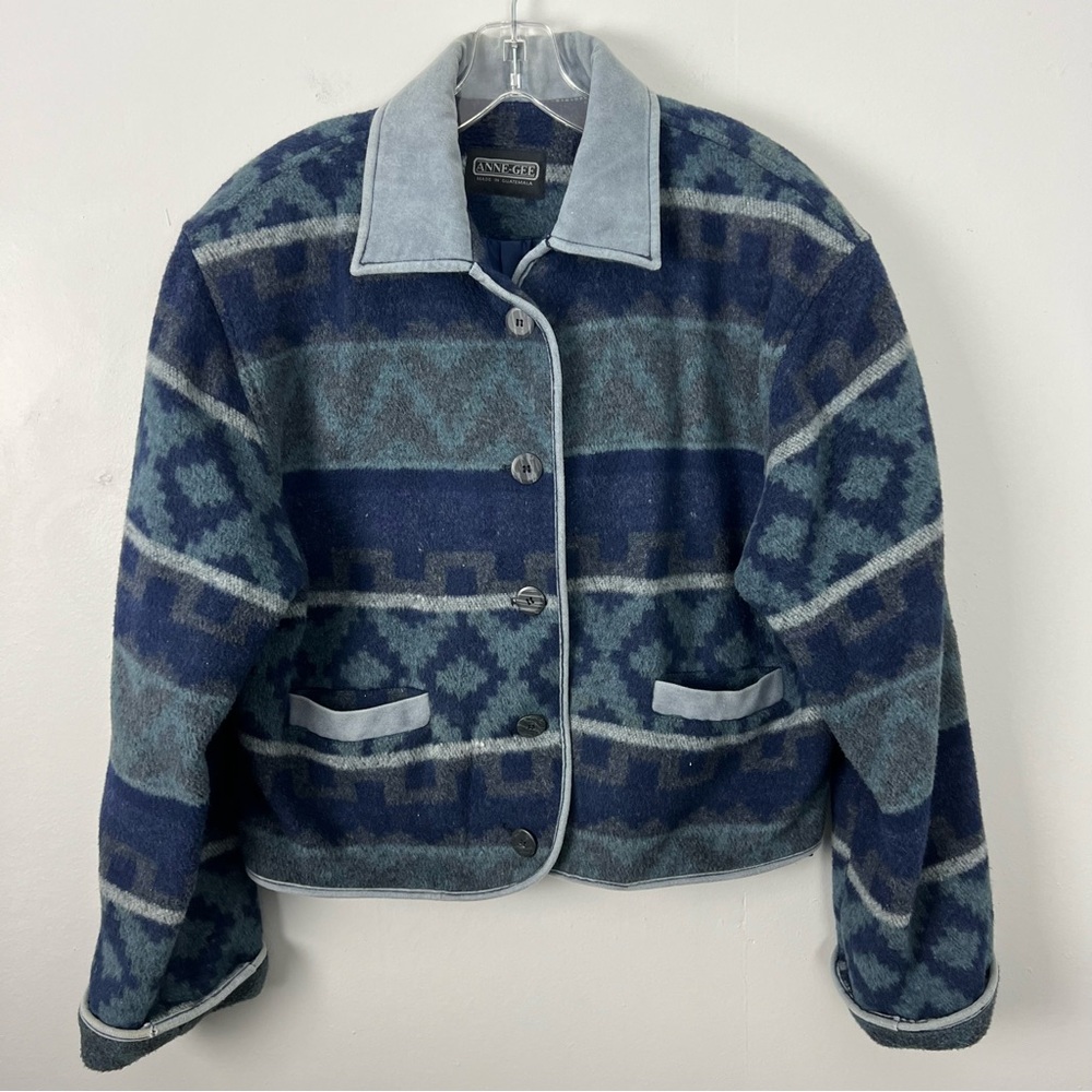 Vintage Wool Blend Southwestern Jacket